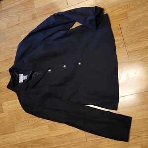 Pendleton silk & linen black blazer sz 10